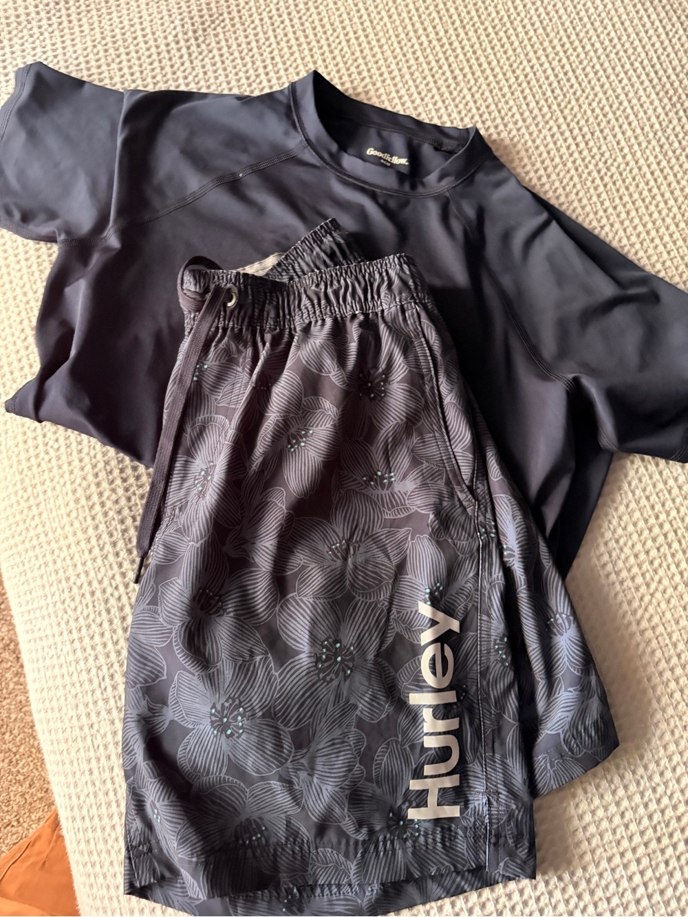 Swim Set | Rashguard (m) + Lined Shorts (l)